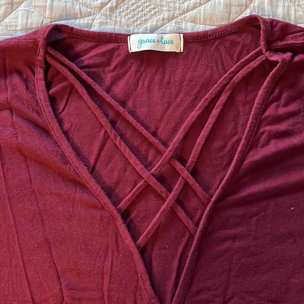 COPY - Grace & Lace Crisscross Top sz L